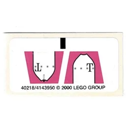Sticker Sheet for Sets 1196-1, 1197-1 / [No Color/Any Color]