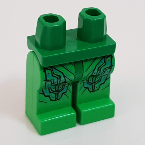 Lego Hips and Bright Green Legs with Green Goblin Print / Green