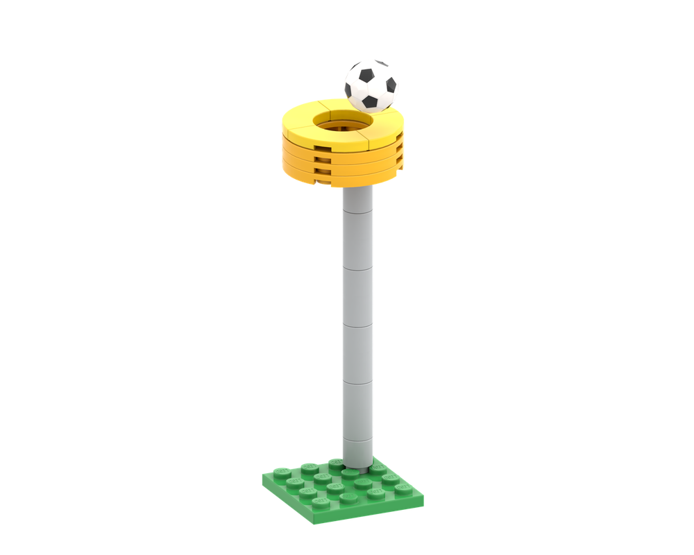 Lego Korfbalpaal met bal - Korfball post with ball