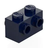 Brick Special 1 x 2 with Studs on 2 Sides / Dark Blue