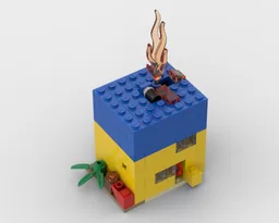 Burning House Kinetic Sculpture