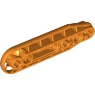 Technic Beam 1 x 7 with Fan / Orange