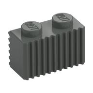 Lego Brick Special 1 x 2 with Grille / Dark Gray