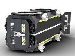 Space Shipping container - with BTII loading drone