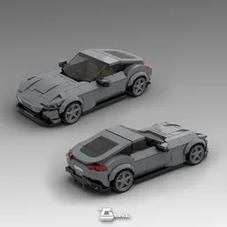 Ferrari Roma - Dark Bluish Gray