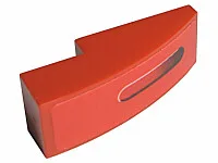 Slope, Curved 3 x 1 with Taillight Pattern Right (Sticker) - Set 8671