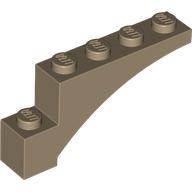 Lego Brick Arch 1 x 5 x 2 / Dark Tan