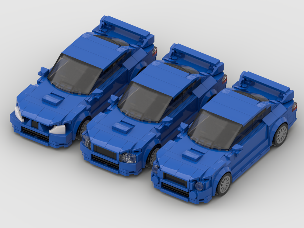 Lego Subaru Impreza WRX STI - 2nd Generation (2000-2007) Bugeye, Blobeye & Hawkeye