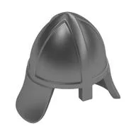 Helmet Castle with Neck Protector / Metallic Silver