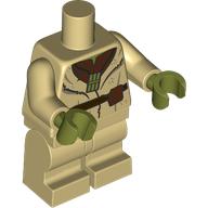 Lego Minifig Body with SMART Tag, Medium Legs, Yoda / Tan