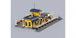 Yellow train station