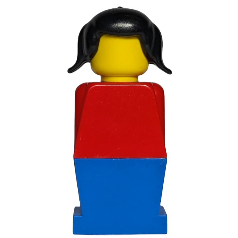 Lego LEGOLAND Female Red Torso, Blue Legs