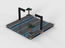 MILS road plate with bike lanes