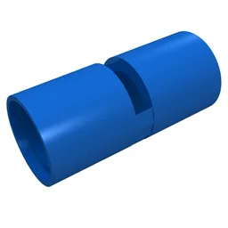 Technic Pin Connector Round [Slotted] / Blue