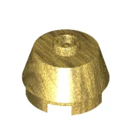 Brick Round 2 x 2 Truncated Cone / Pearl Gold