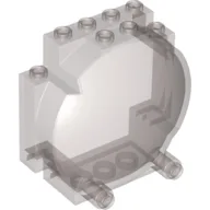 Windscreen 3 x 6 x 5 Bubble with Studs on Top [Plain] / Trans-Brown