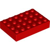 Lego Brick 4 x 6 / Red