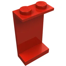 Panel 1 x 2 x 3 - Solid Studs / Red