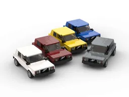 Brick 343 - Set of Five Colors - 8 Stud