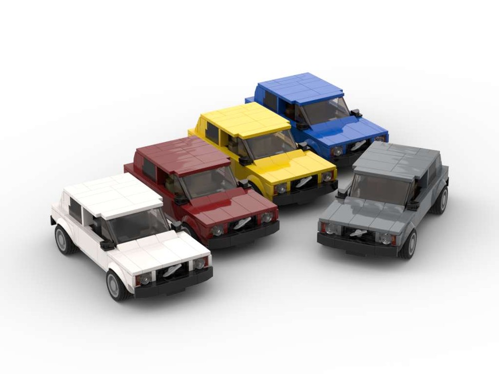 Lego Brick 343 - Set of Five Colors - 8 Stud