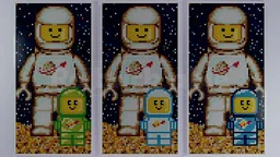 Mosaic "Astronaut With Baby" (21226 Modification)