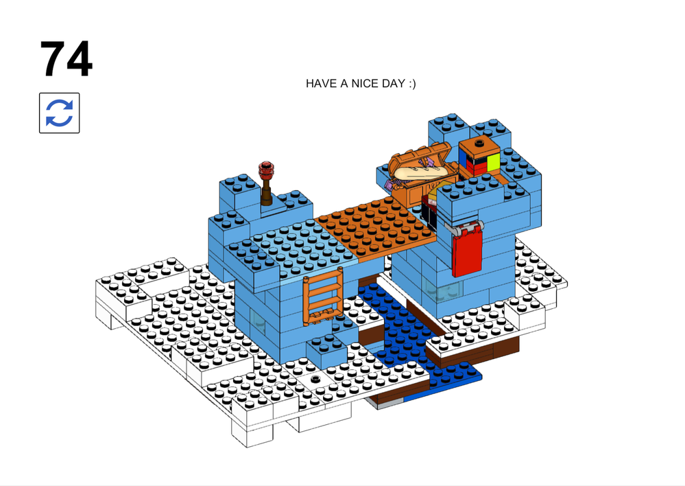 Lego minecraft ice bridge
