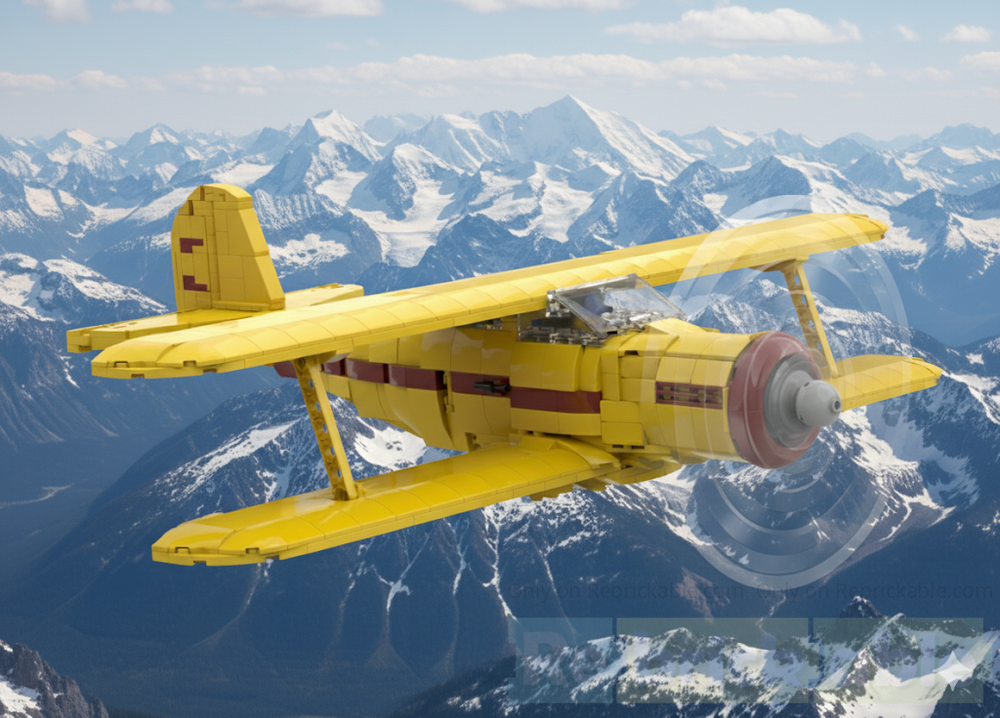 Lego Biplane Beechcraft Staggerwing Model 17