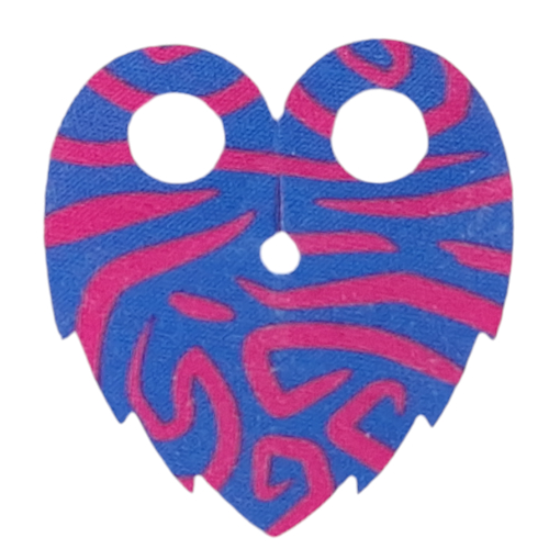 Lego Neckwear Cape Short Jagged with Dark Purple Stripes print / Blue