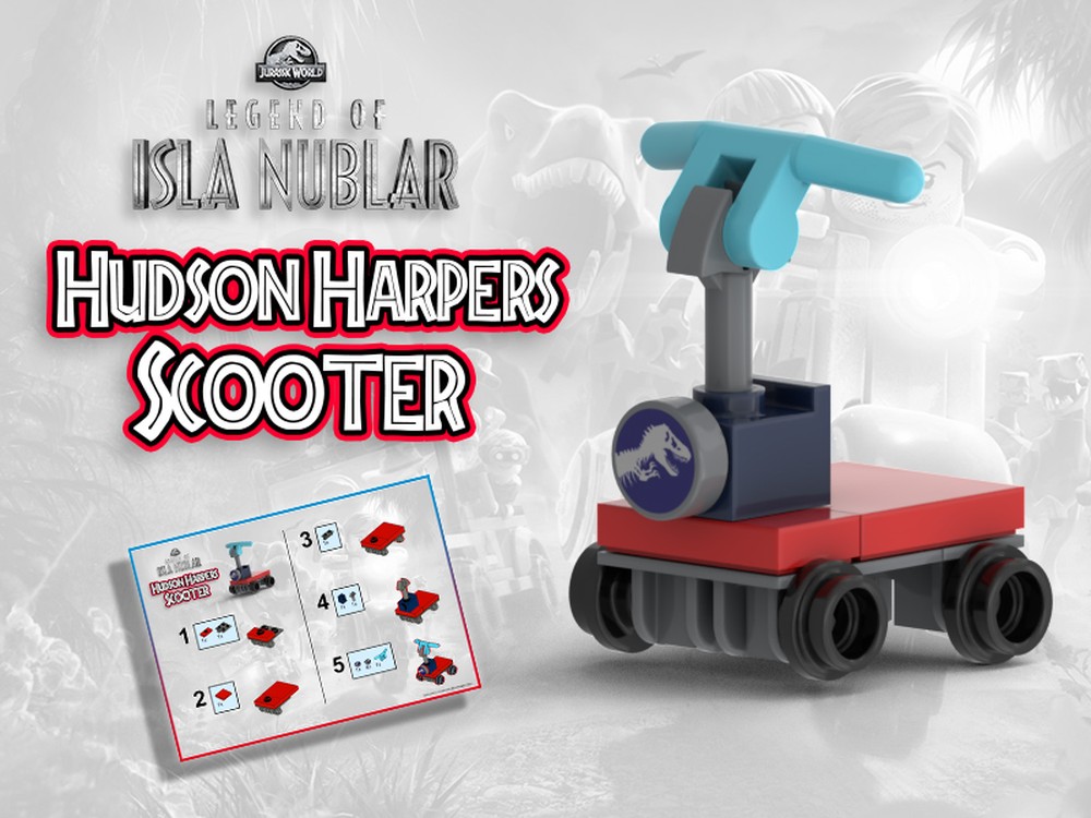 Lego Jurassic World - Legends of Isla Nublar - Hudson Harpers Scooter
