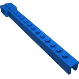 Crane Arm Outside, Narrow, 15 Studs / Blue
