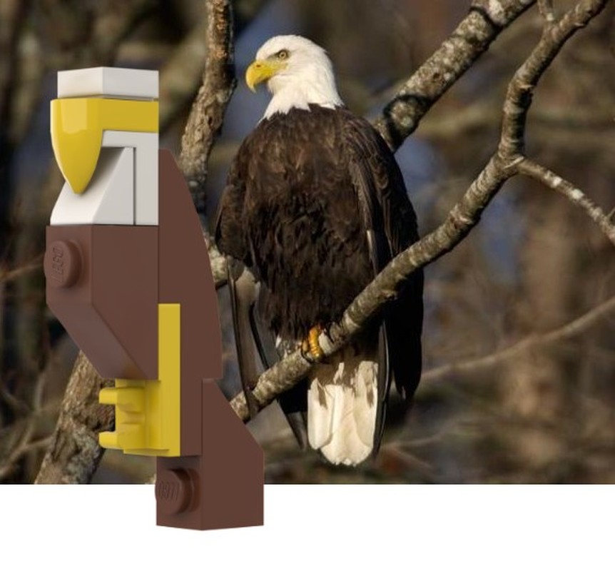 Lego 8-piece Bald Eagle