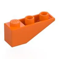 Brick Sloped Inverted 33° 3 x 1 with Internal Stopper and No Front Stud Connection / Orange