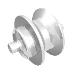 Wheel Centre Small with Stub Axles (Pulley Wheel) / Trans-Clear