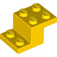 Bracket 3 x 2 x 1 1/3 with Pin Bottom / Yellow