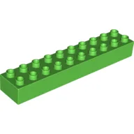 Duplo Brick 2 x 10 / Bright Green