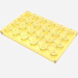 Plate 4 x 6 / Trans-Yellow