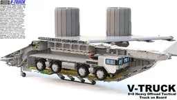 V-TRUCK Foldable VTOL Dropship