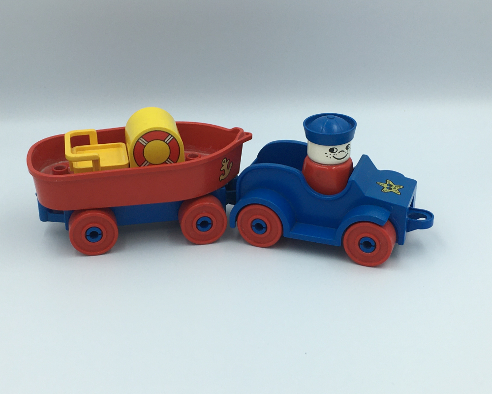 Lego Car with Boat and Trailer