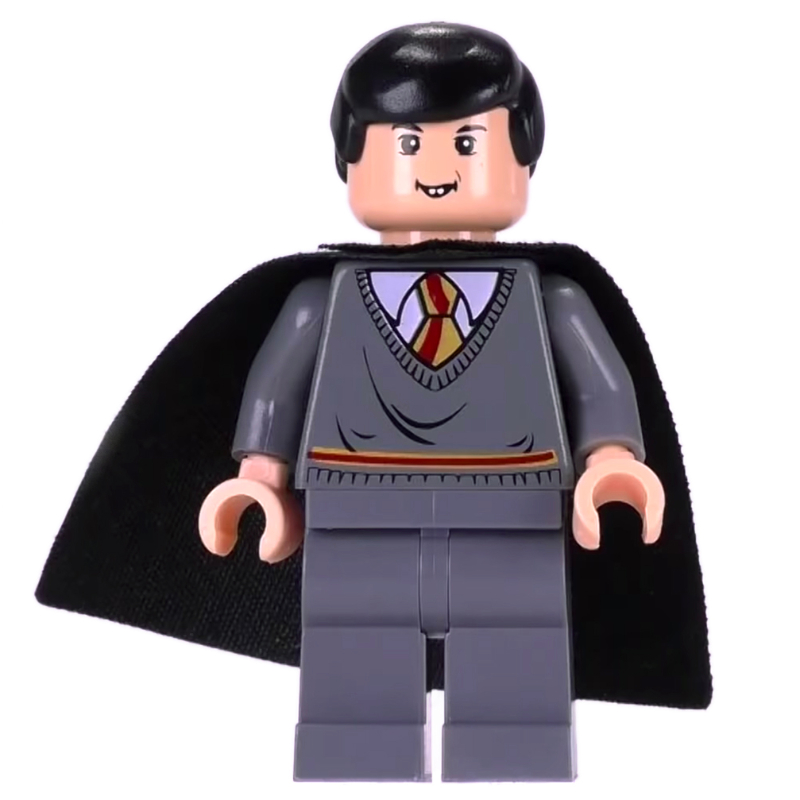 Lego Neville Longbottom, Gryffindor Sweater, Cape