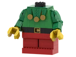 Up-Scaled LEGO Minifigure - Elf Costume 2