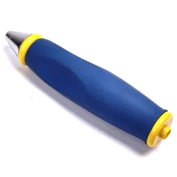 Pen Body, with Chrome Tip, Yellow Ends / Blue