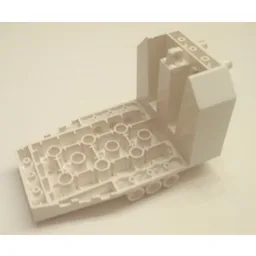 Aircraft Fuselage Angular Aft Section 6 x 10 x 5 / White