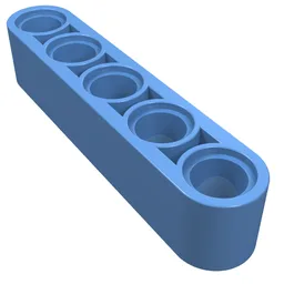 Technic Beam 1 x 5 Thick / Medium Blue