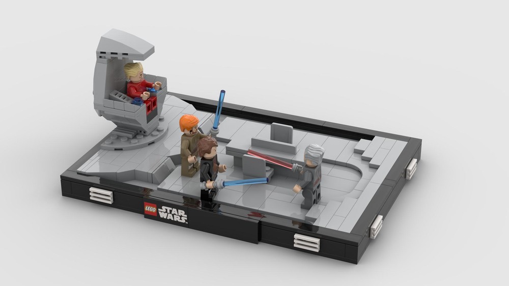 Lego invisible hand duel diorama