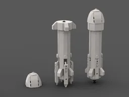 Blue Origin New Shepard (1:110 Saturn V scale)