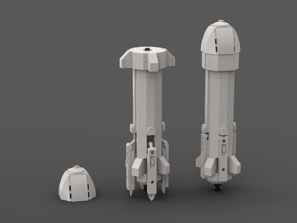 Lego Blue Origin New Shepard (1:110 Saturn V scale)