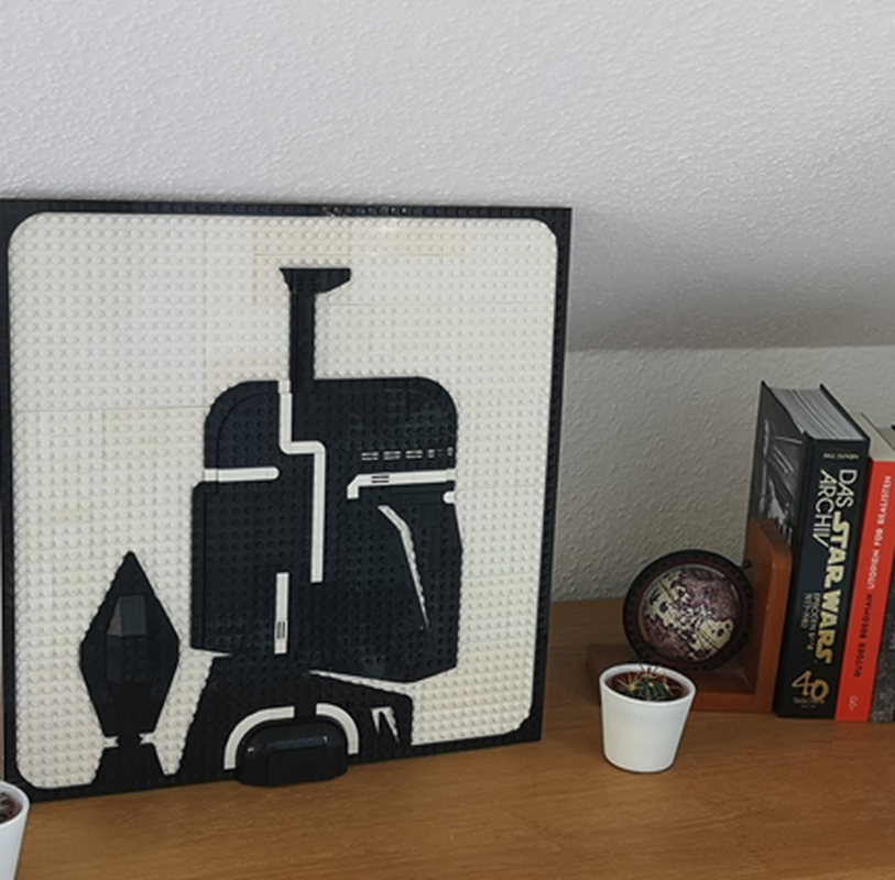 Lego Mandalorian 3D Portrait