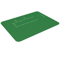 Baseplate 24 x 32 with Rounded Corners and Dots Print [363 / 555] / Green
