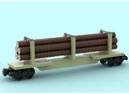 Skeleton Log Train Car