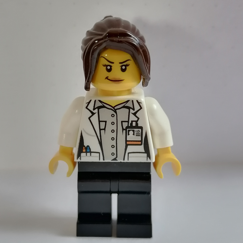Lego Engineer, Ferrari, Female, Black Legs